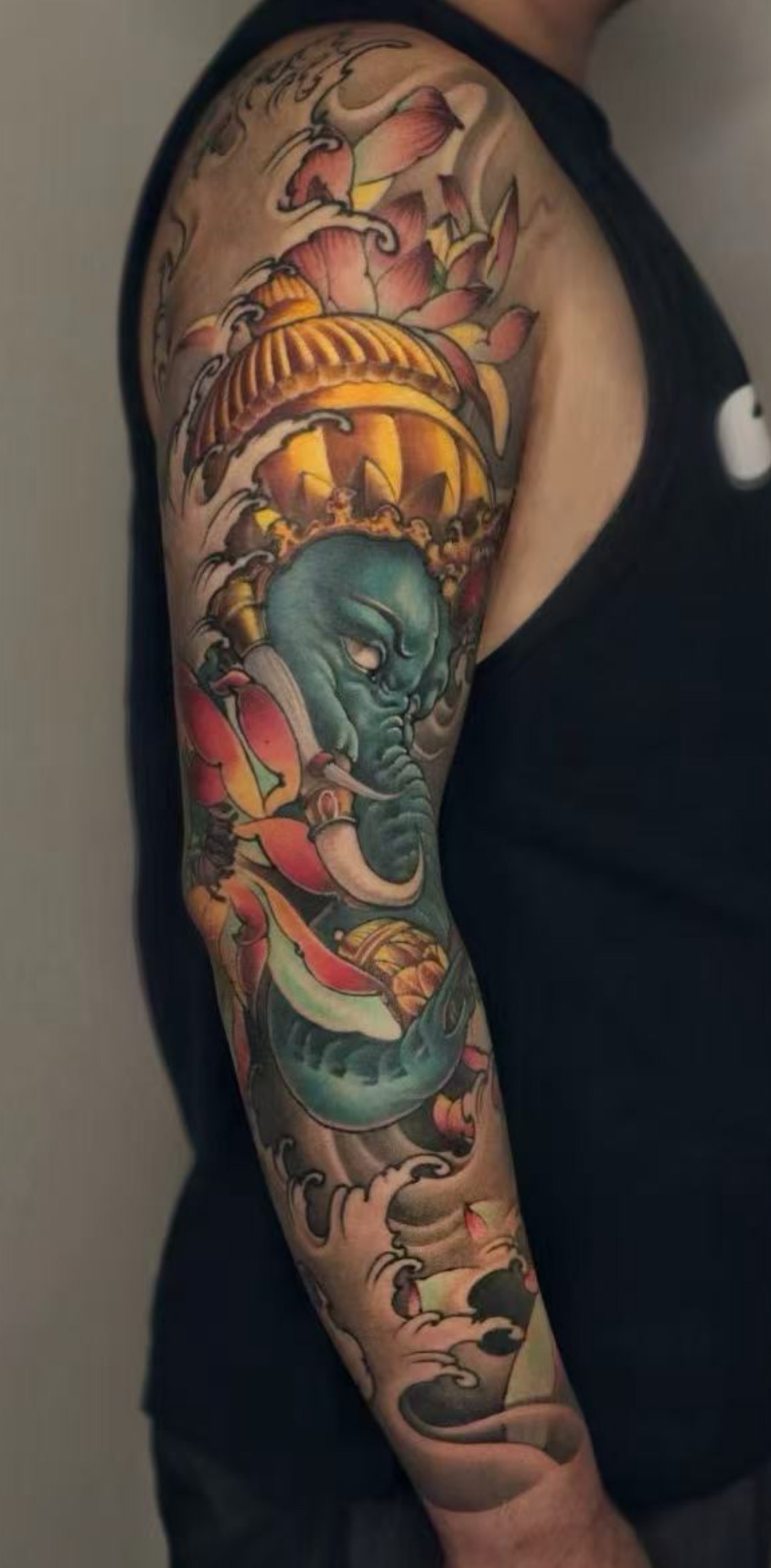 Neo Traditional tattoo by Feng at Blank-Leaving Tattoo Studio in Auckland