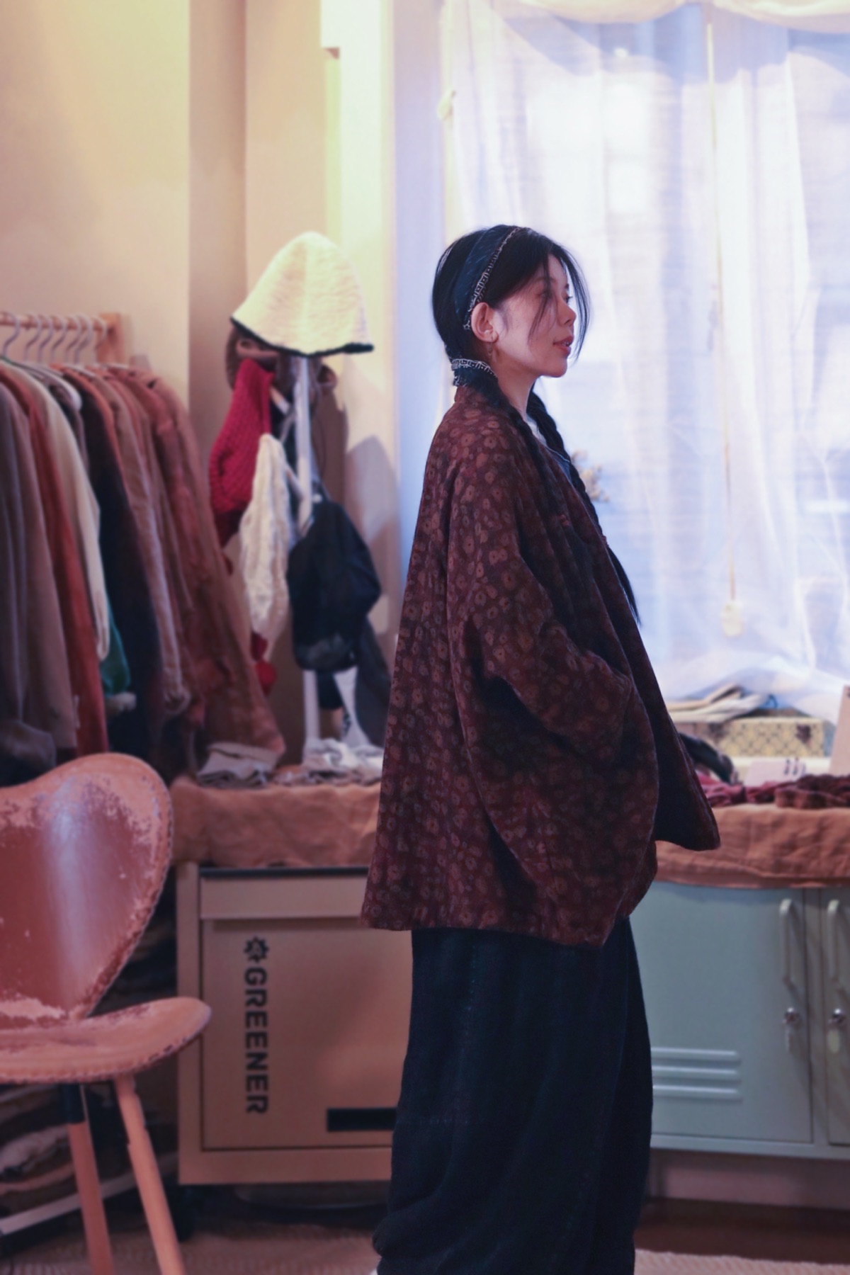 Blank-Leaving One-of-One Eastern Brown Pattern Jacket