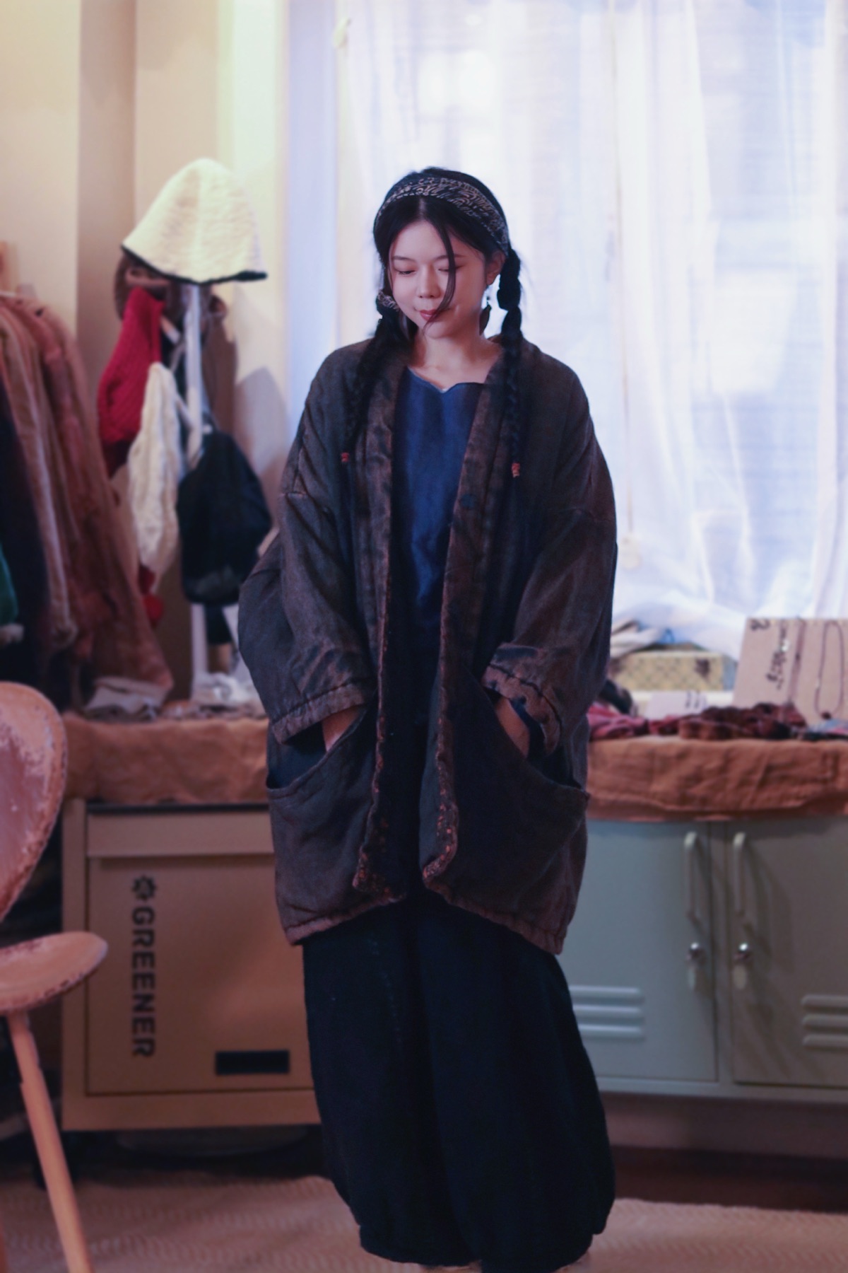 Blank-Leaving One-of-One Eastern Charcoal Jacket