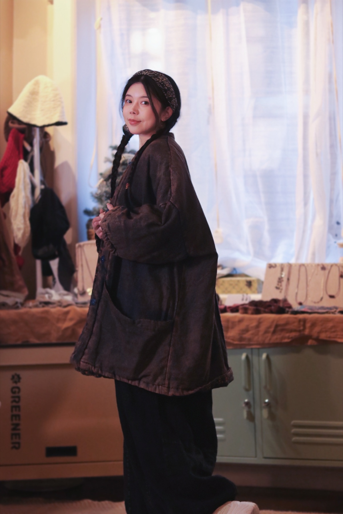 Blank-Leaving One-of-One Eastern Charcoal Jacket