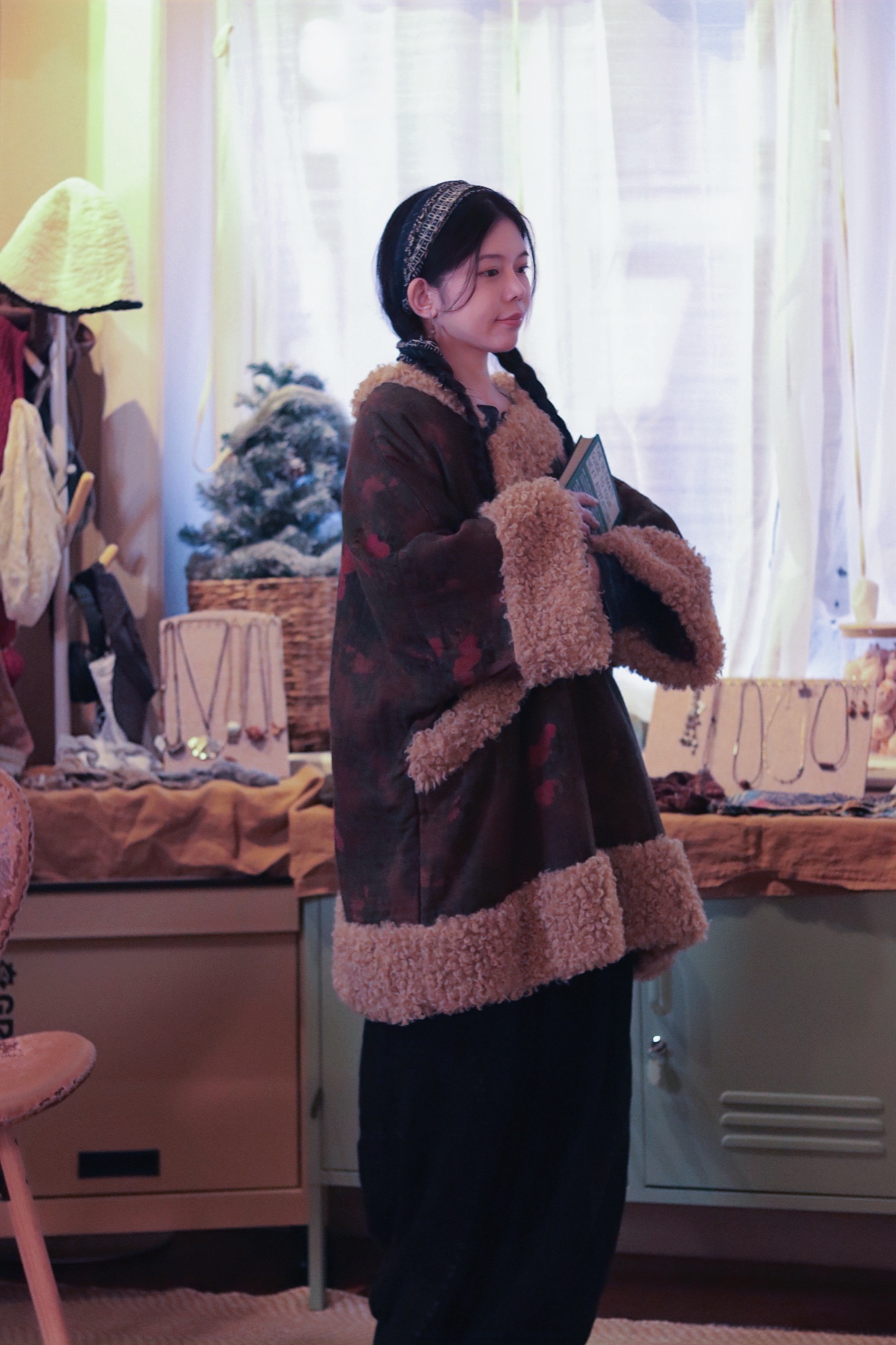 Blank-Leaving One-of-One Eastern Trim Coat
