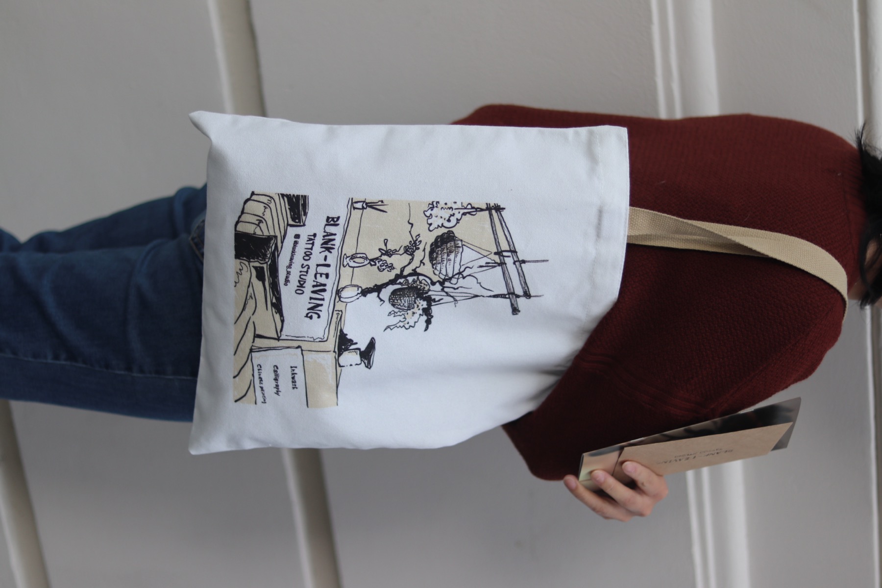 Blank-Leaving Canvas Tote Bag