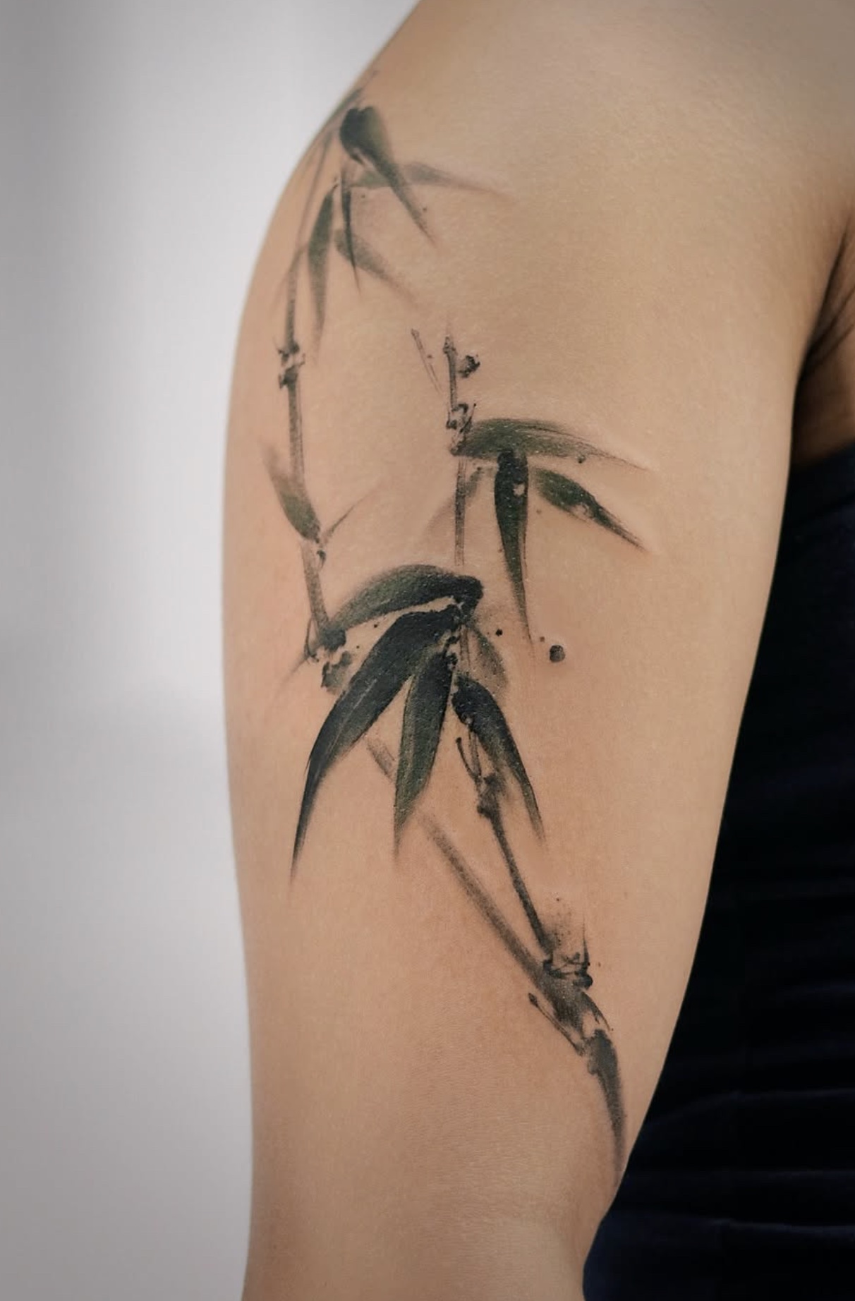 Brushstroke tattoo work 1, view 2