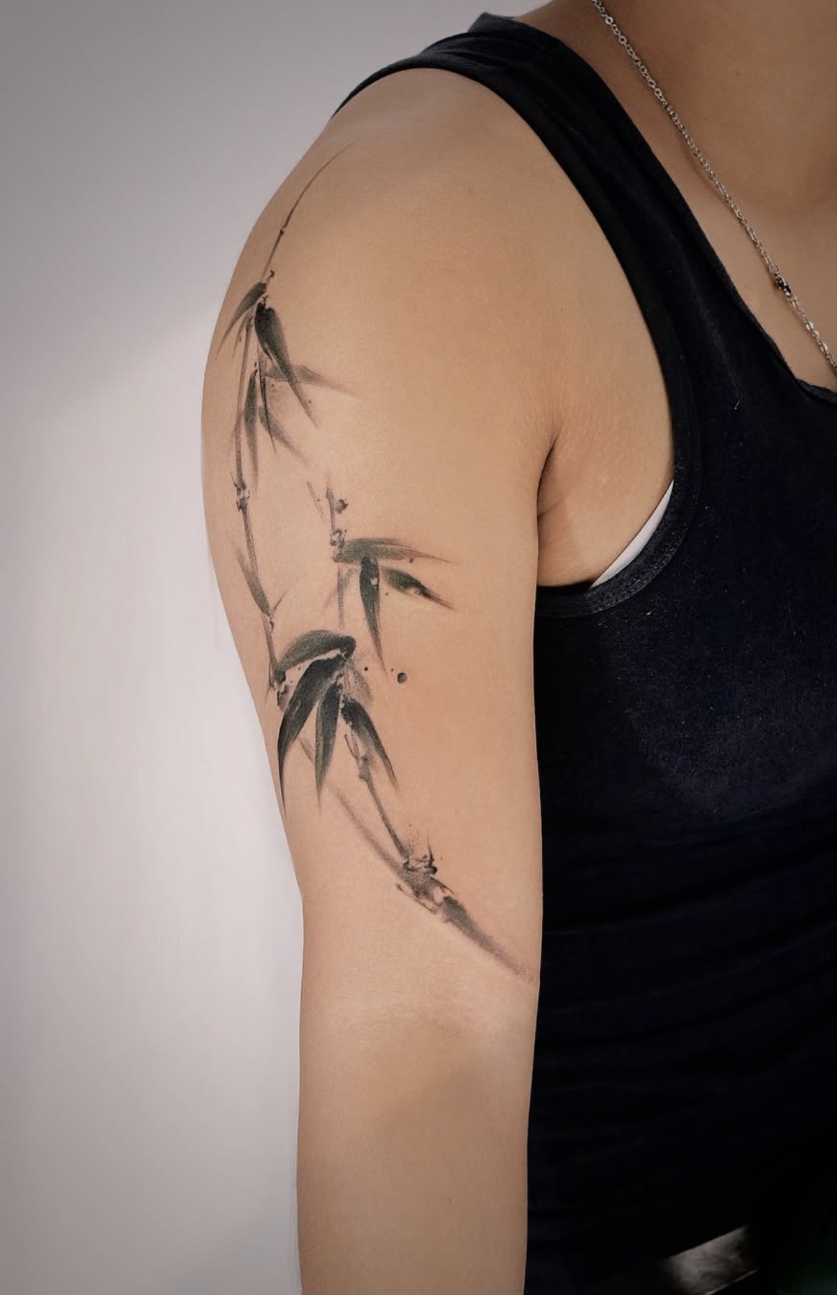 Brushstroke tattoo work 1, view 3