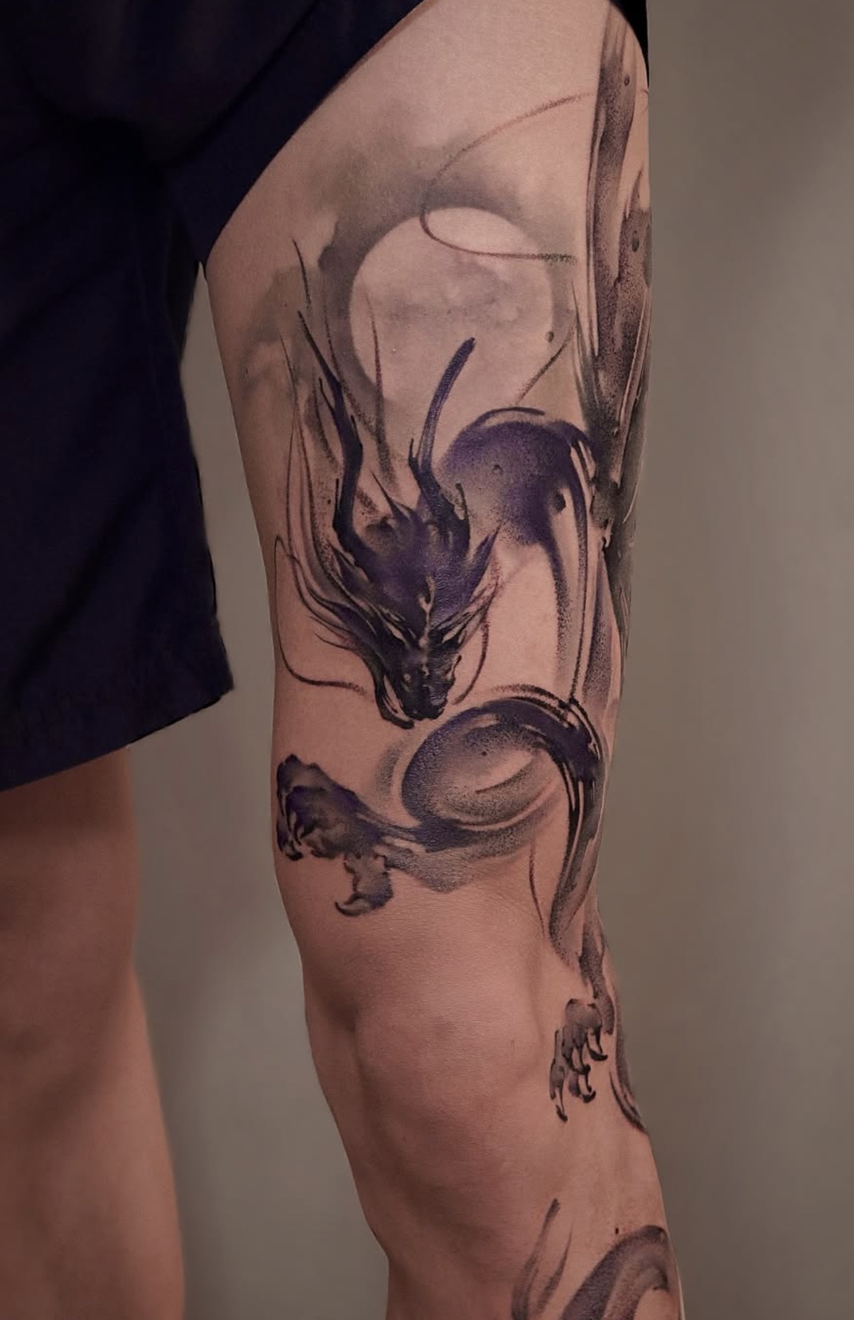 Brushstroke tattoo work 2, view 2