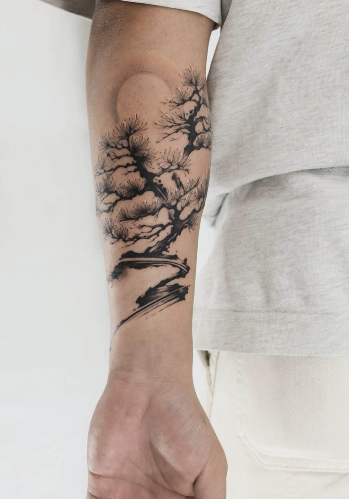 Brushstroke tattoo work 6
