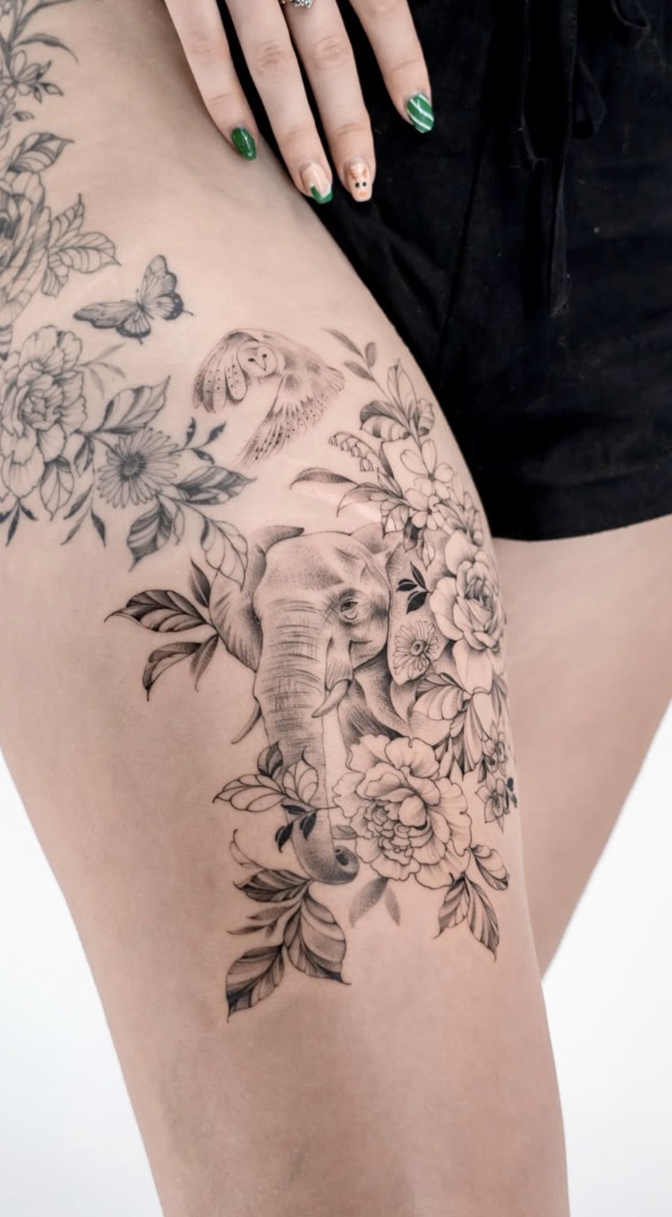 Fine line tattoo work 1