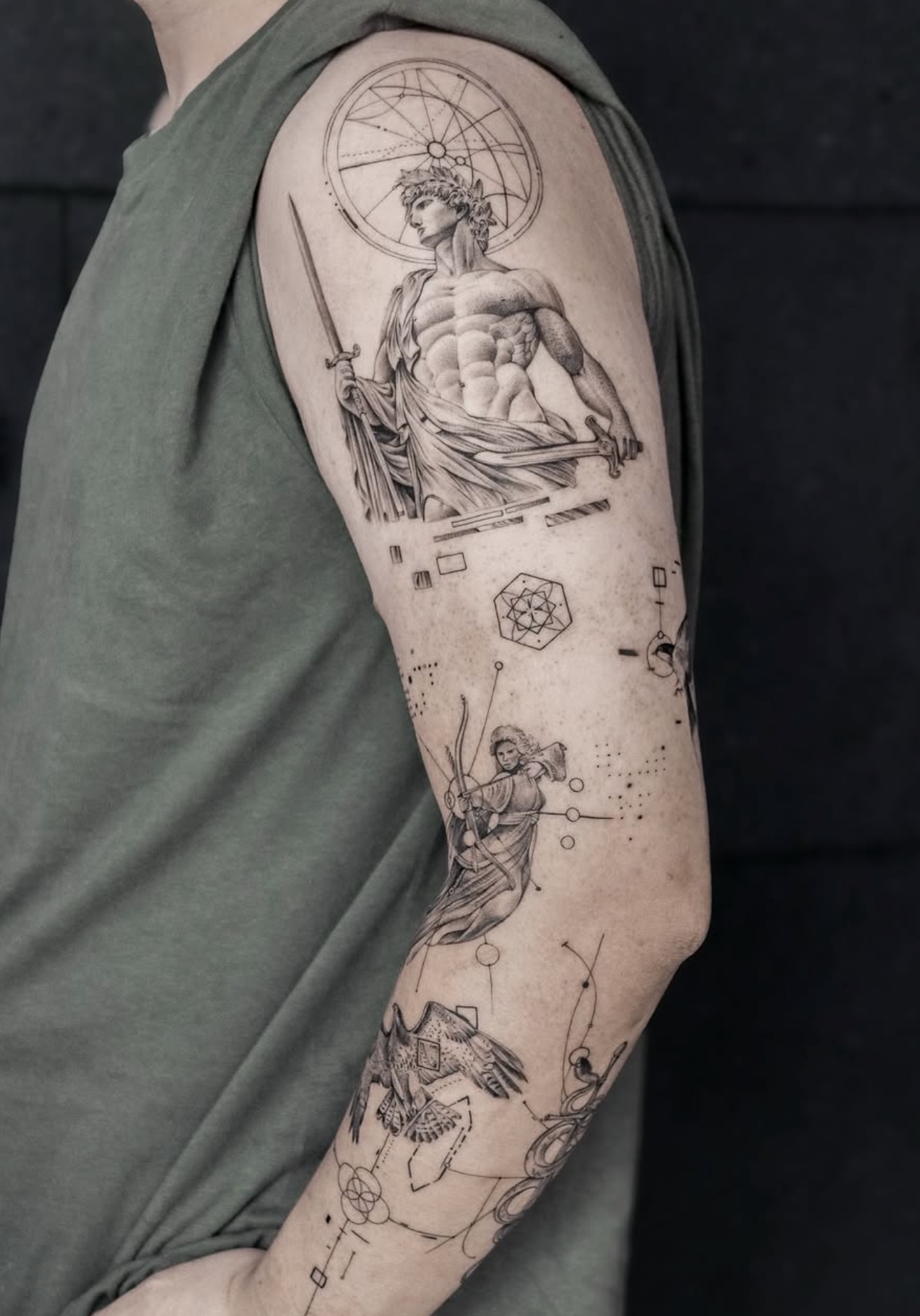 Fine line tattoo work 7