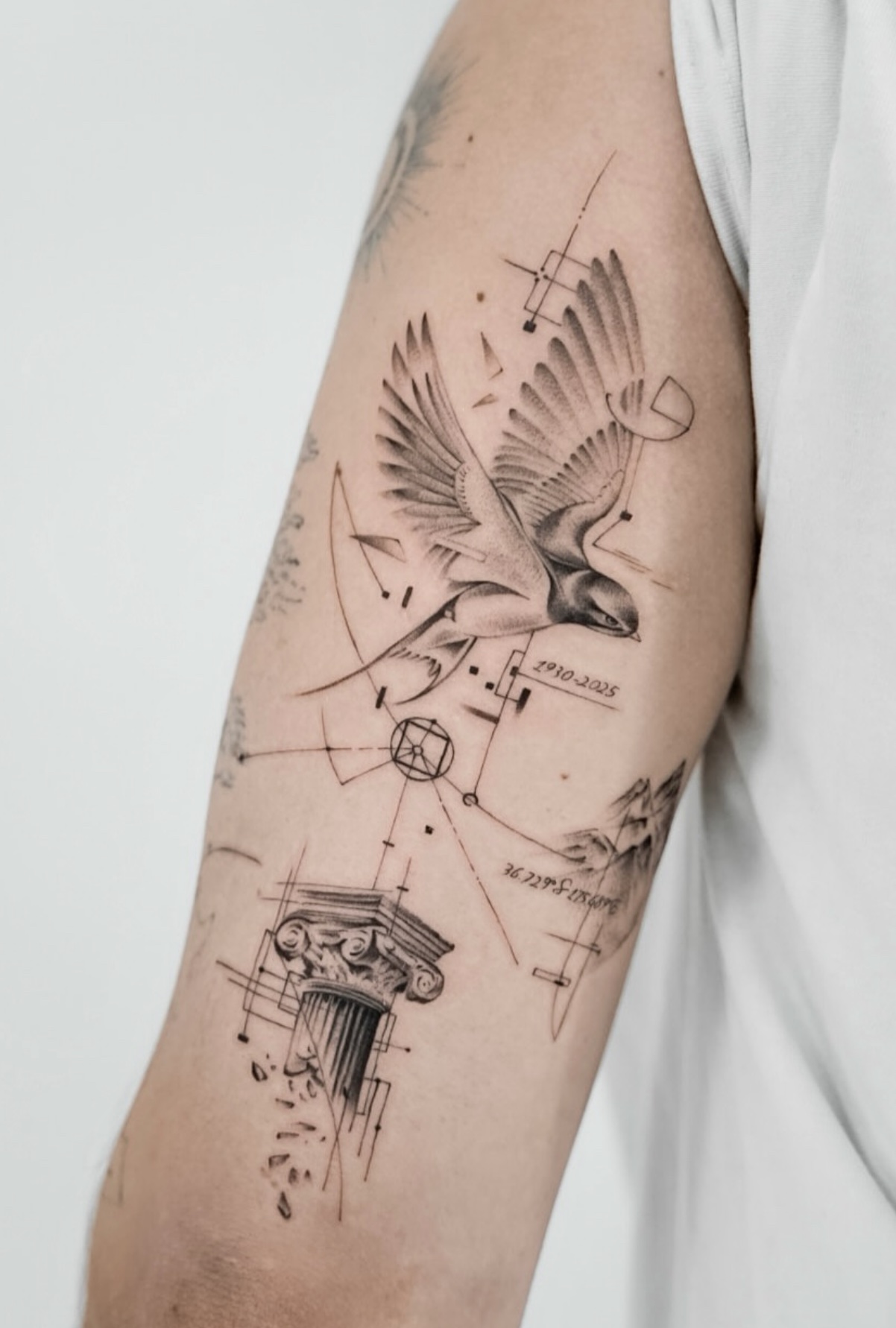 Fine line tattoo work 8