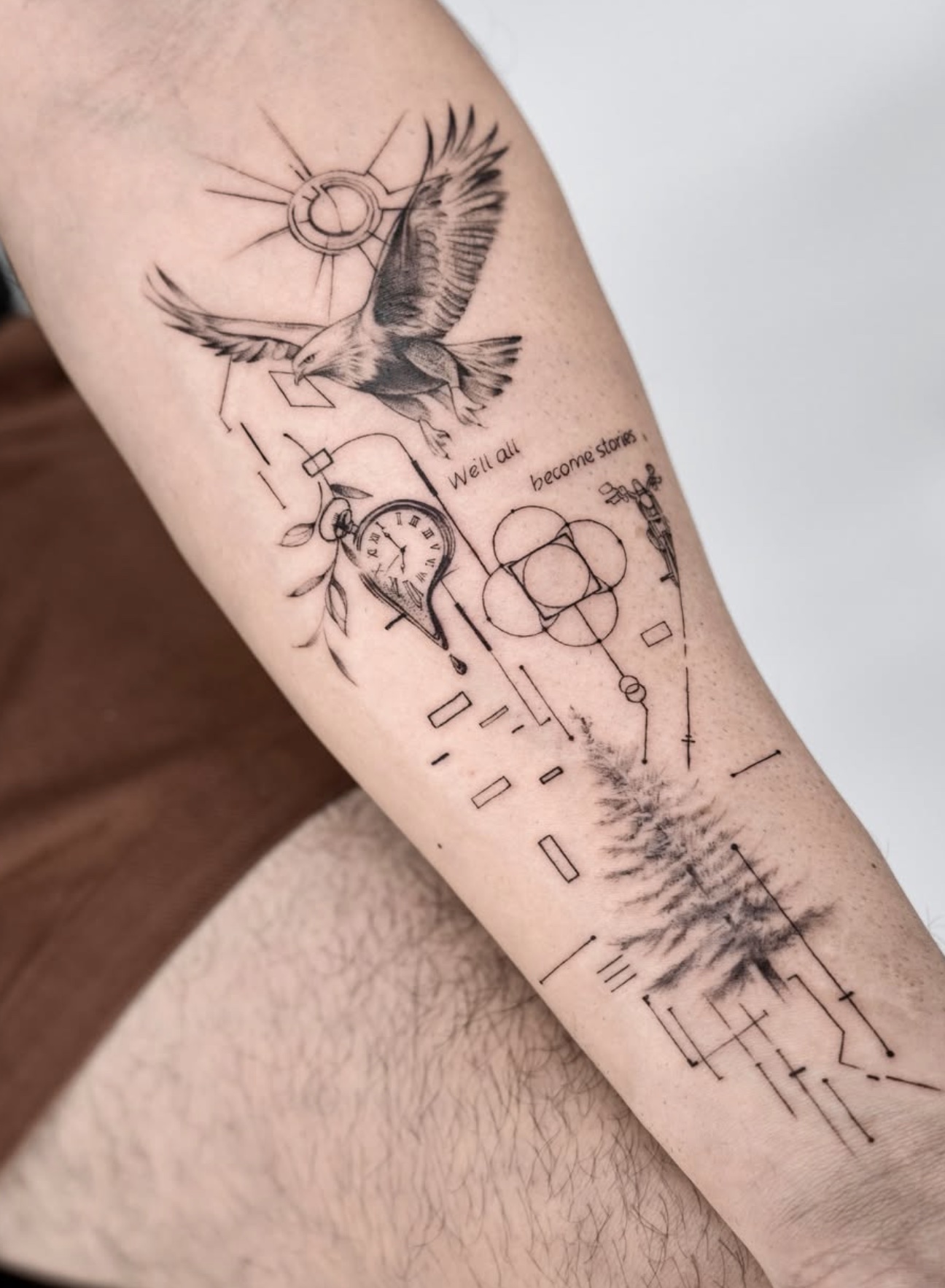 Fine line tattoo work 9