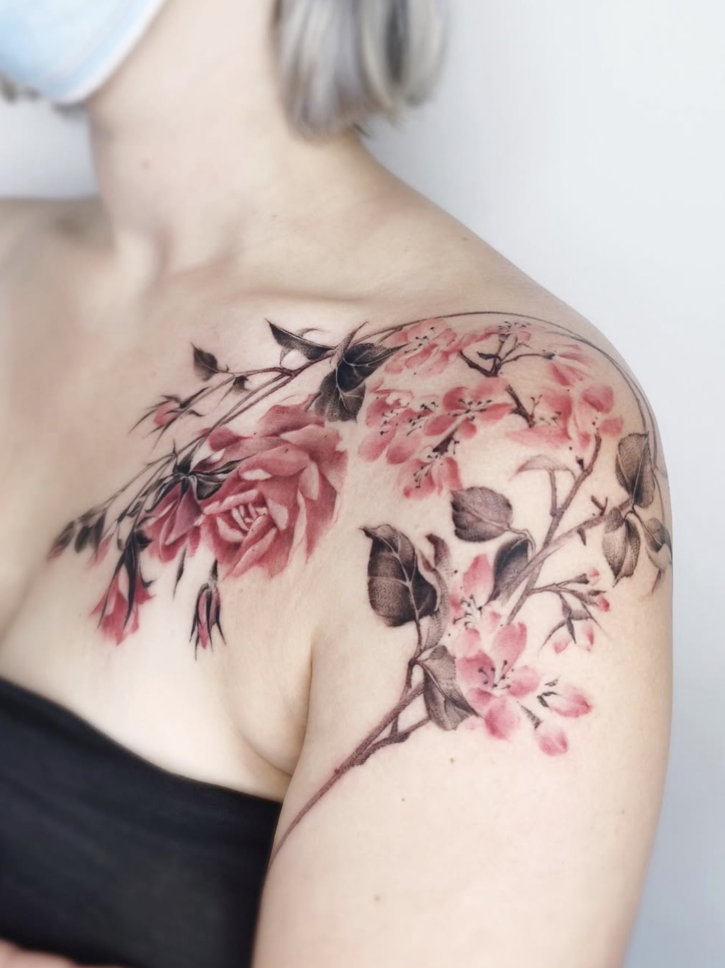 Oriental ink wash tattoo work 3