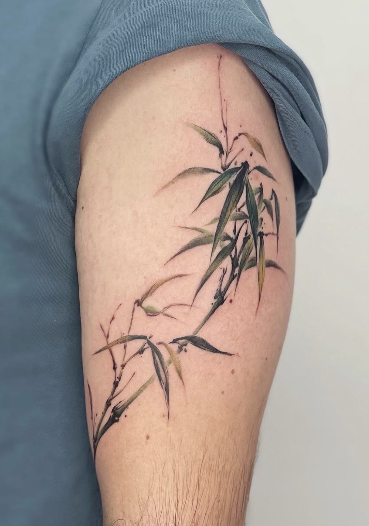 Oriental ink wash tattoo work 9