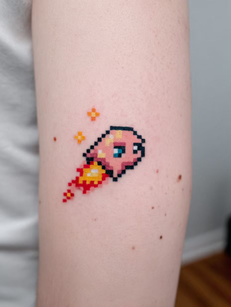 Pixel art tattoo work 4