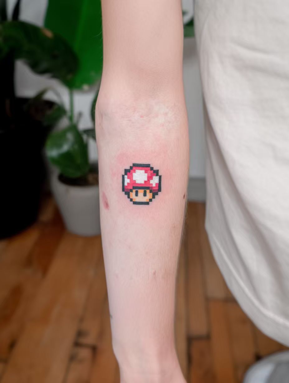 Pixel art tattoo work 5