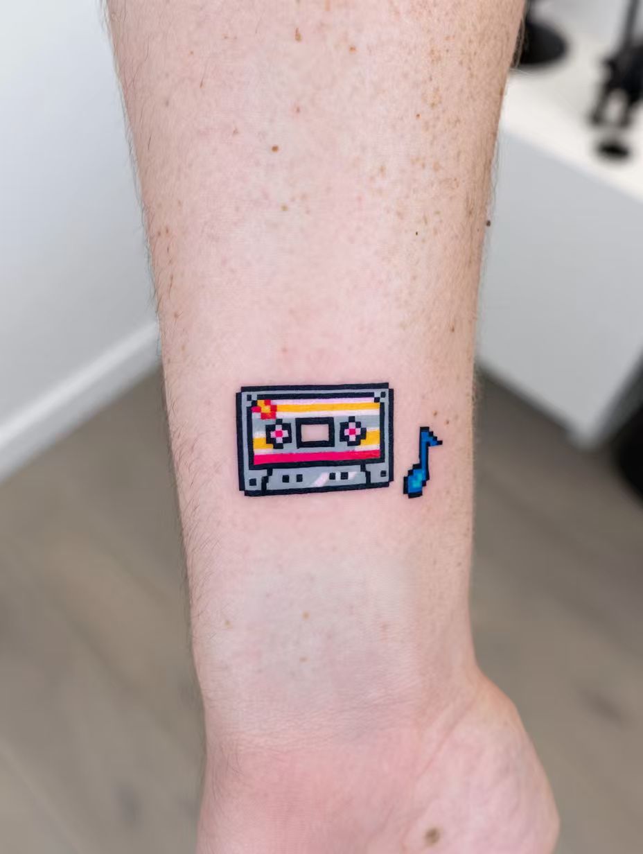 Pixel art tattoo work 6