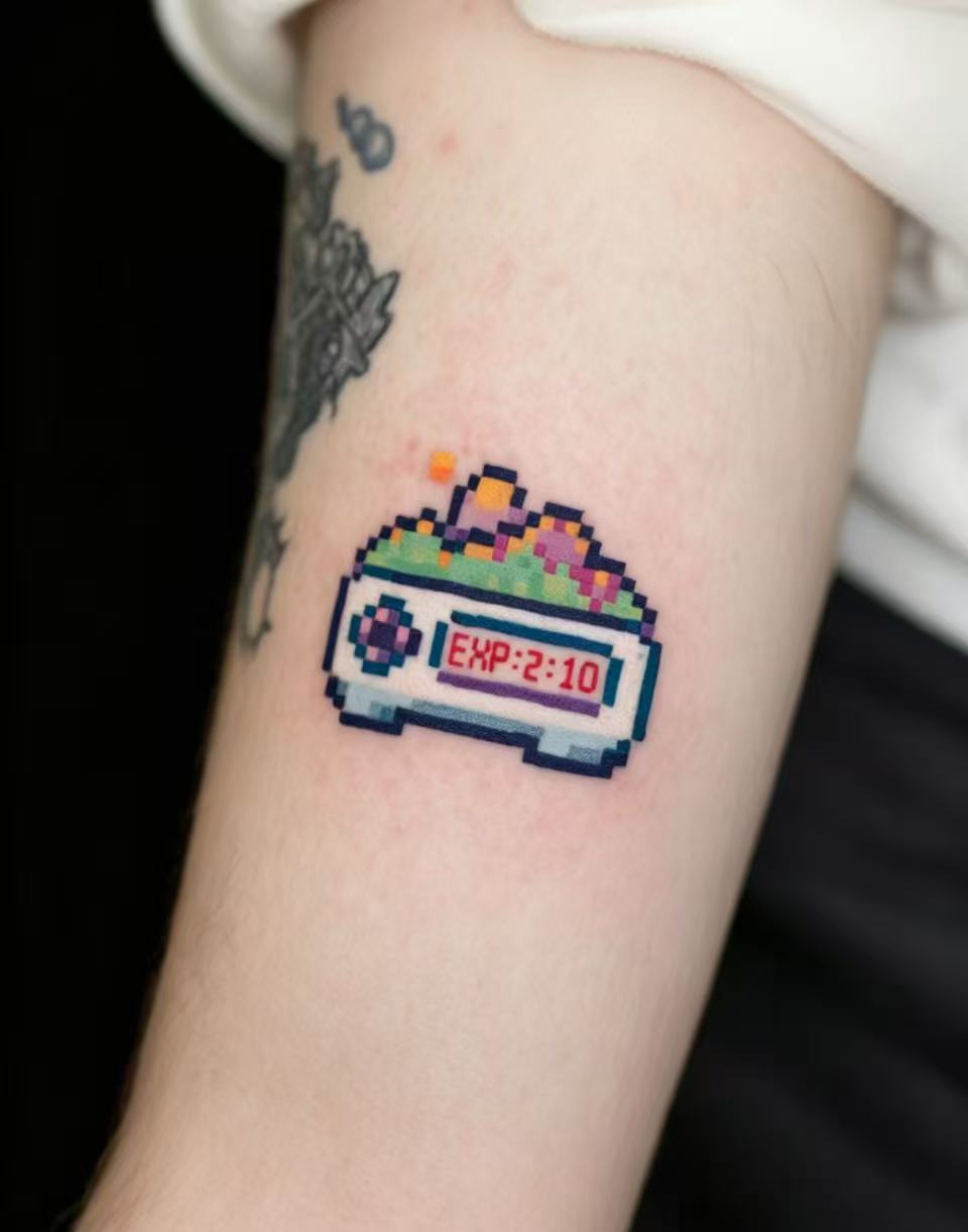 Pixel art tattoo work 12